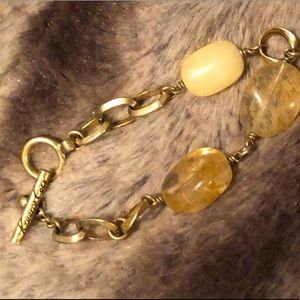 Kenneth Cole signature natural gemstone bracelet